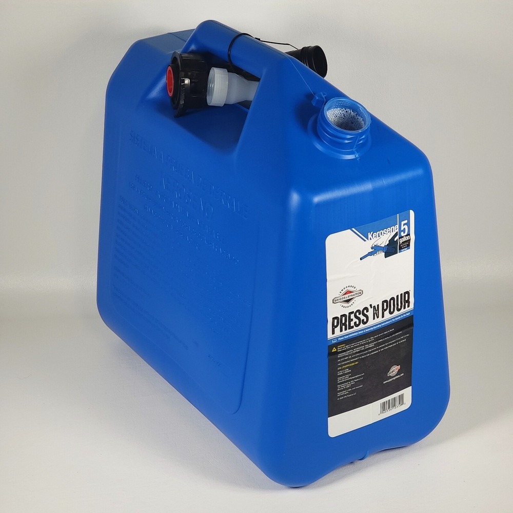 Briggs & Stratton GB359SL Press 'N Pour Kerosene Can Spill Proof 5 Gallons NEW